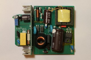 This SMPS uses modern surface mount (SMD) components.