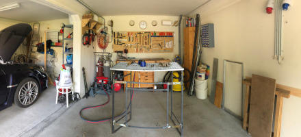 My welding workshop in the garage as it was in 2020. (click to enlarge)