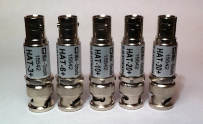 BNC 50Ω attenuators