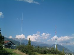 View of both antennas (main and spare)