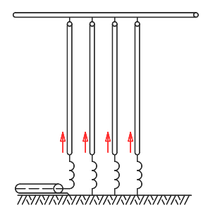 A multiple-tuned long-waves antenna.