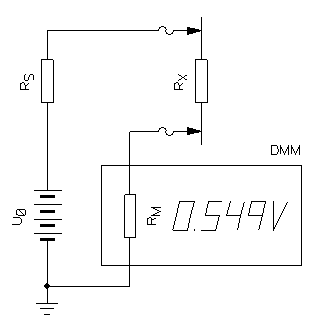 Circuit diagram of the measurement setup.