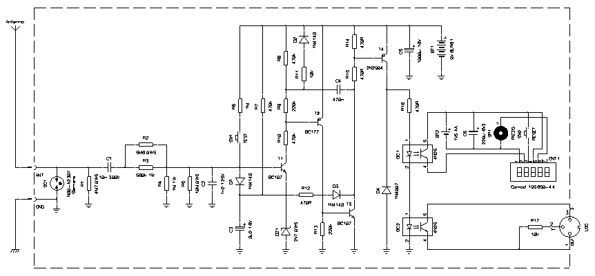 Schematic diagram of the counter (click to enlarge).