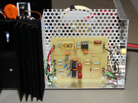 Final unit, MOSFET driver and current sense circuits (click to enlarge)