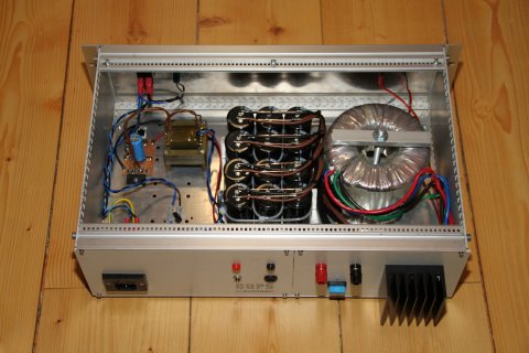 Power supply unit, back view (click to enlarge)