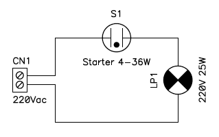 Circuit diagram of the blinker