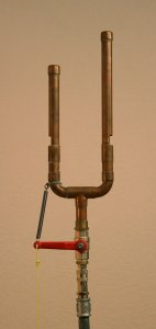 Chime whistle supported by its feed pipe (click to enlarge)