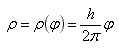 rho=h*phi/(2*pi)