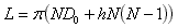 L=pi*(N*D_0+h*N*(N-1))